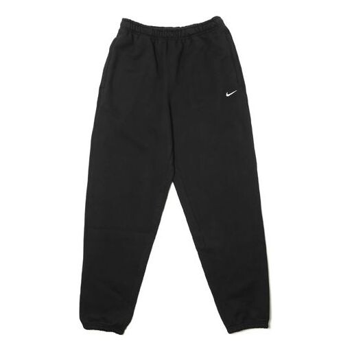 

Брюки men's lab logo retro classic fleece lined bundle feet sports pants/trousers/joggers Nike, черный