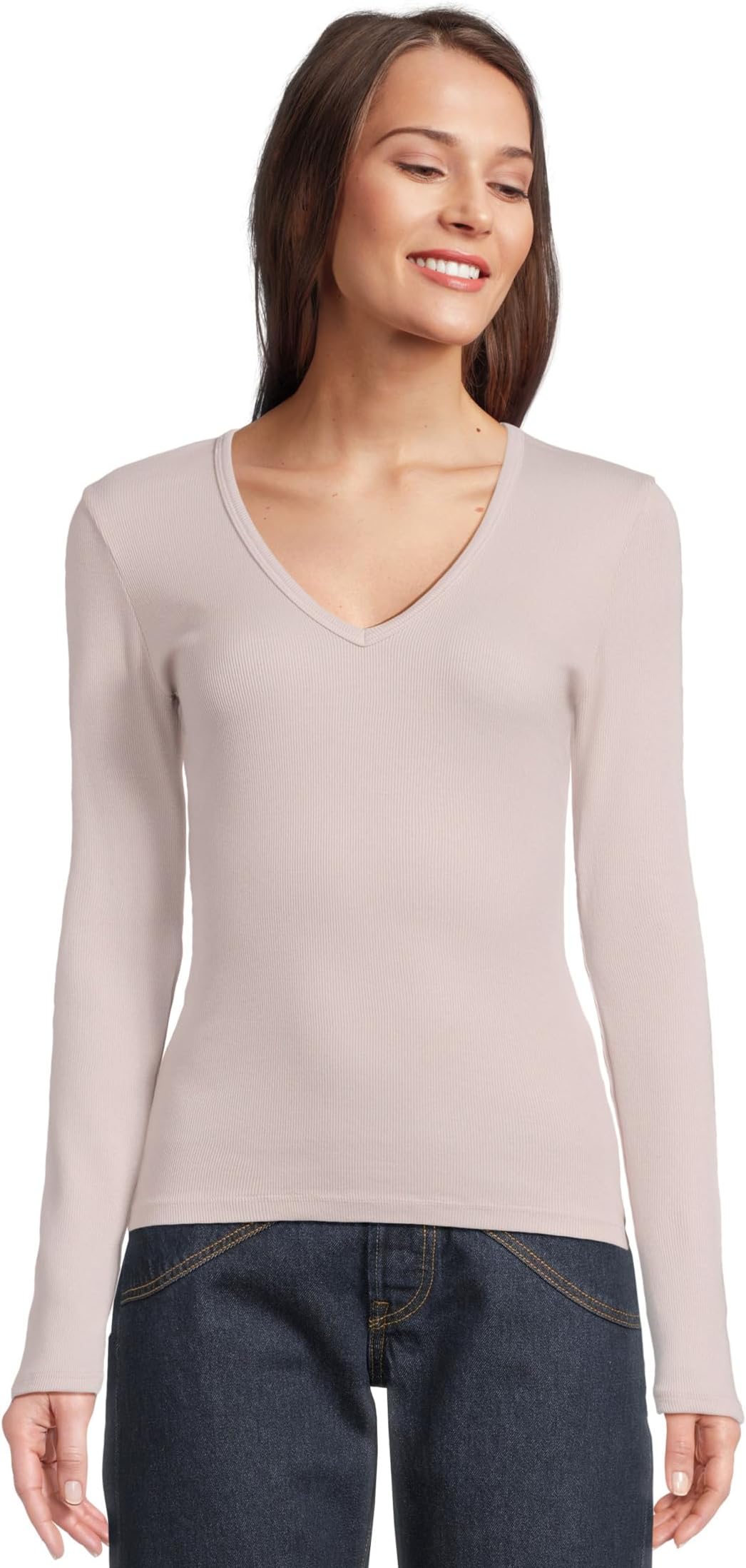 

Футболка Michael Stars Remi V-neck Tee, цвет Cement