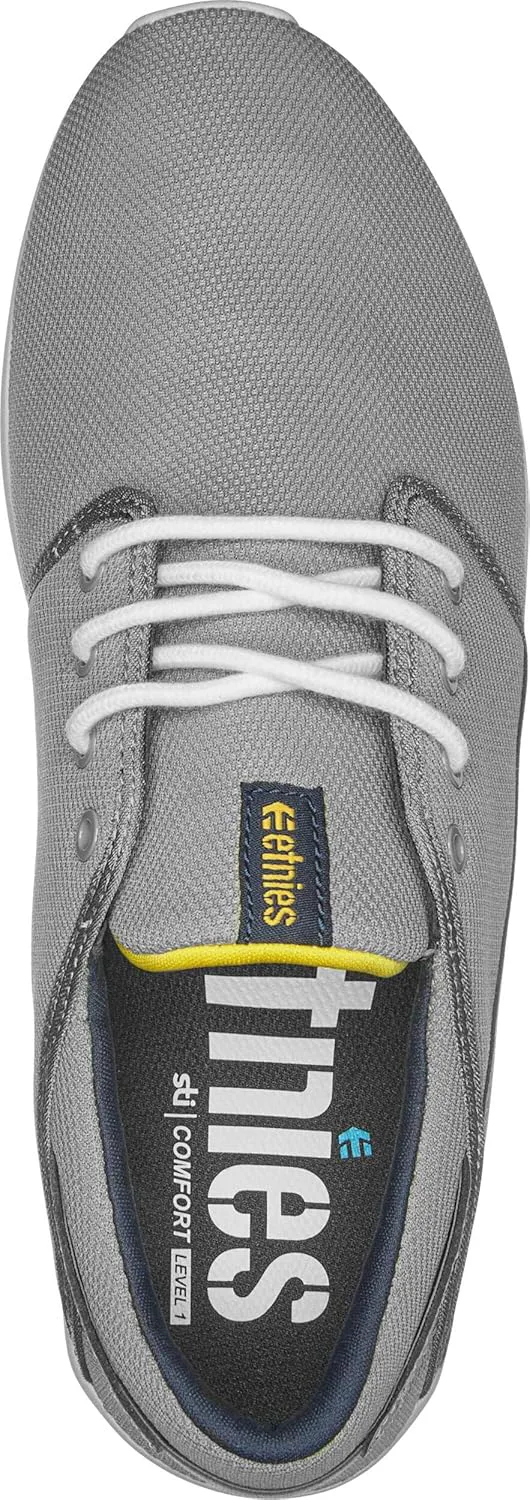 Кроссовки Etnies Scout, серый/темно-синий/желтый — фото 2