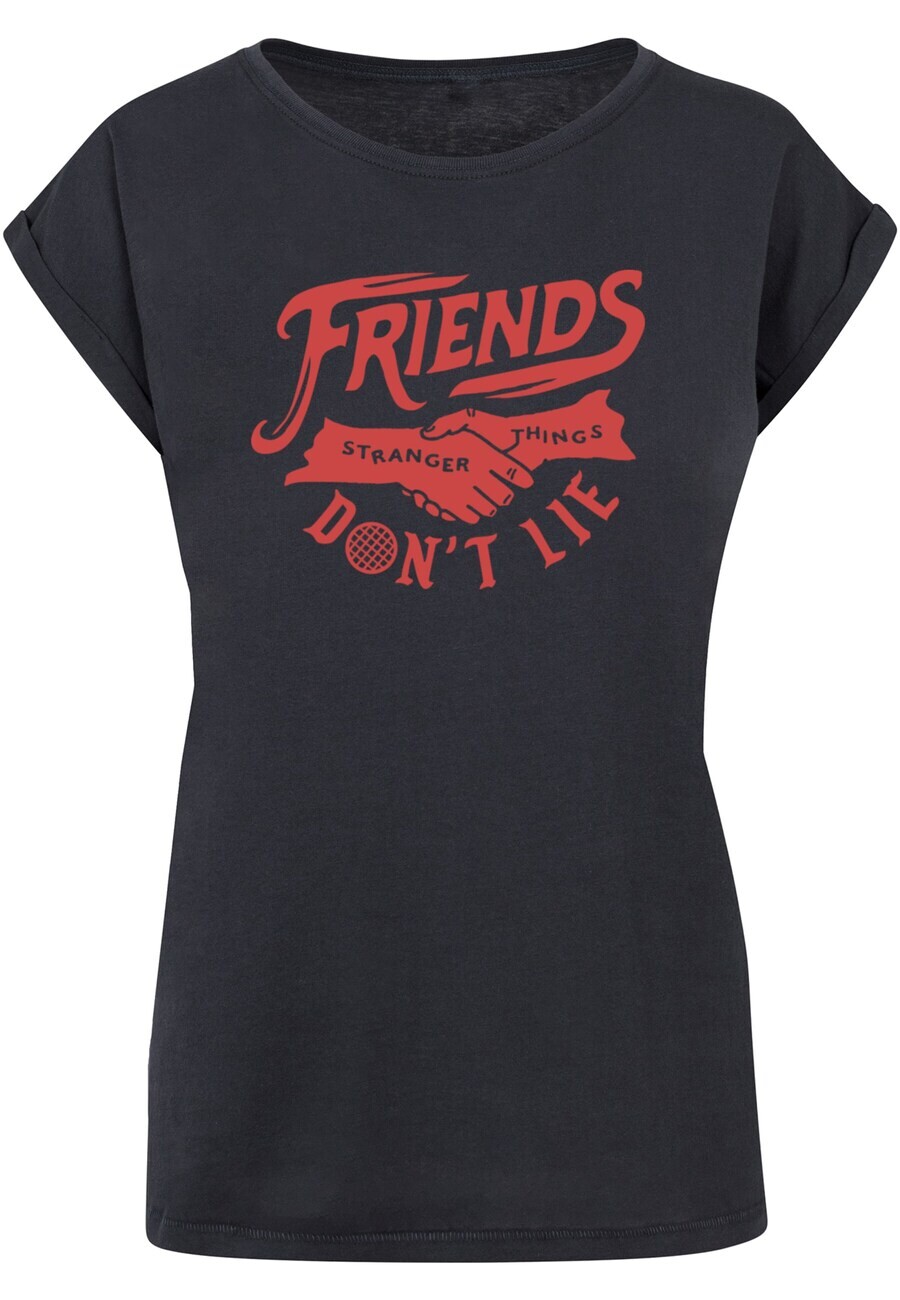 

Футболка ABSOLUTE CULT Shirt Stranger Things - Friends Dont Lie, темно-синий