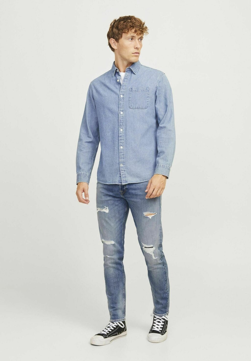 

Джинсы облегающего кроя COMFORT FIT JJIERIK JJCOLE Jack & Jones, синий деним