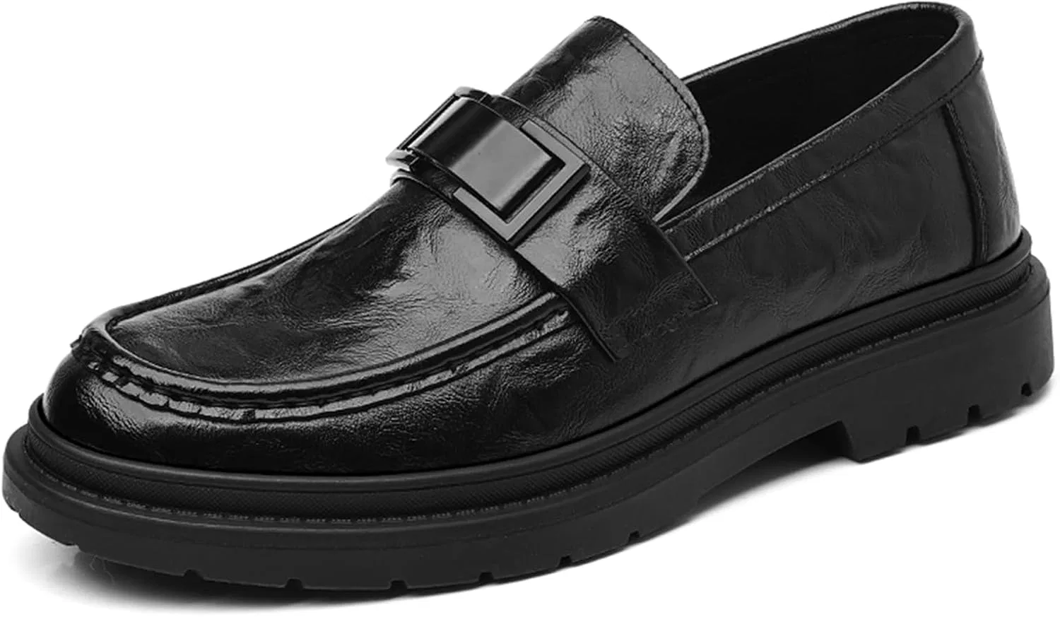 Лоферы повседневные, Men's Dress Loafers, Black Abborora