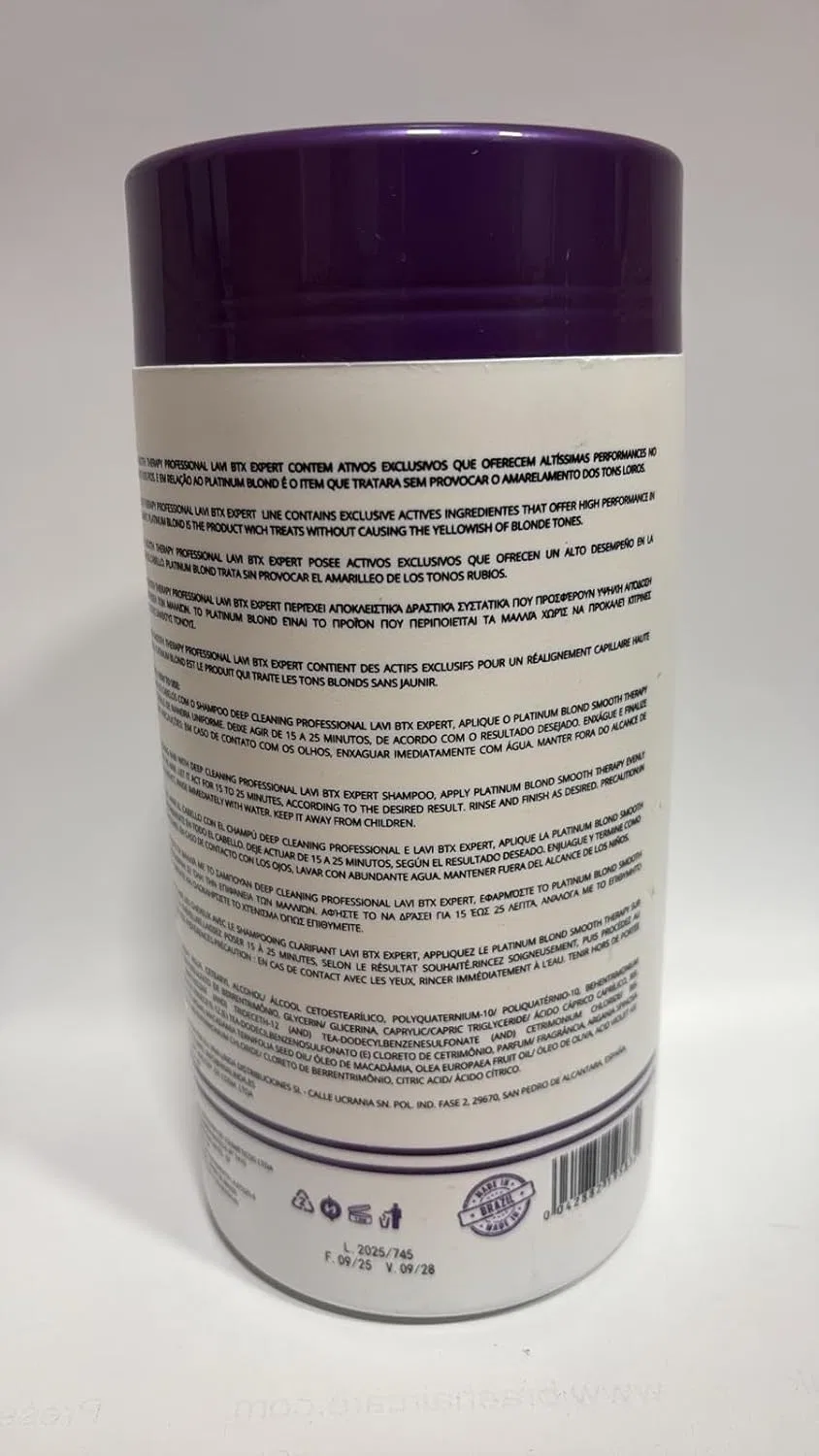Профессиональное средство для волос LAVI BTX EXPERT Platinum Blonde, 1 кг Générique — фото 2