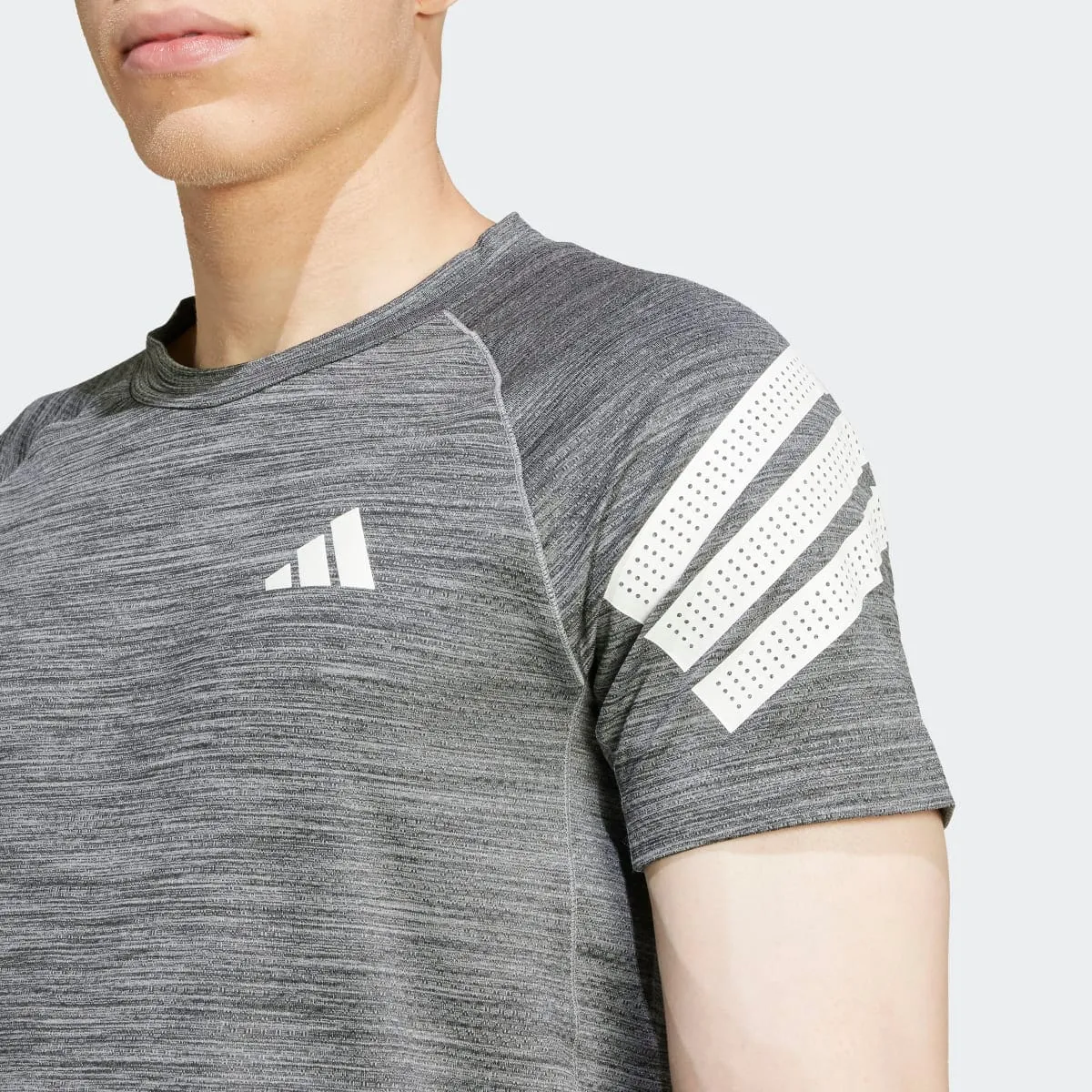 Мужская футболка Icon с 3 полосками adidas, черный — фото 3