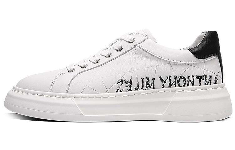 

Кроссовки Anthony Miles Skateboard Shoes Men Low-Top White, Белый, Кроссовки Anthony Miles Skateboard Shoes Men Low-Top White