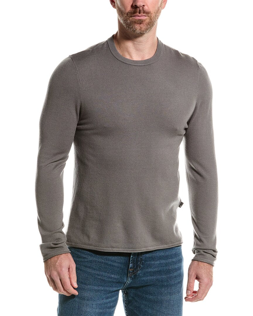 

Свитер с круглым вырезом 7 For All Mankind, серый