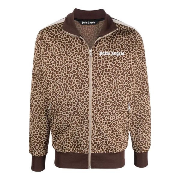 

Куртка leopard track jacket 'brown white' Palm Angels, коричневый