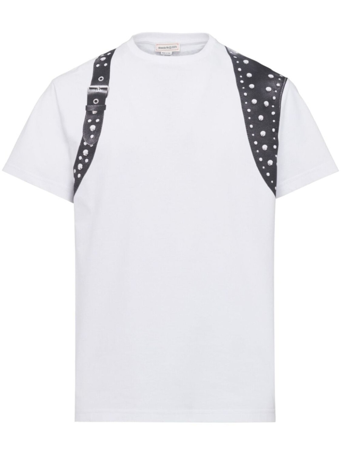 

Alexander McQueen футболка Harness с заклепками, белый