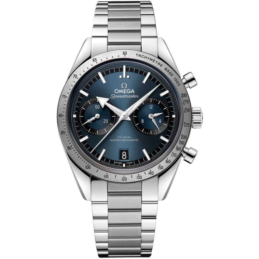 

Omega Speedmaster '57 Blue Dial стальные мужские часы 332.10.41.51.03.001, синий
