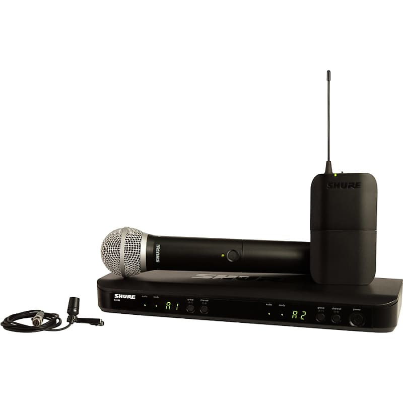 

Беспроводная петличная микрофонная система Shure BLX1288/CVL Combination Wireless Wireless CVL Lavalier and PG58 Handheld Microphone System