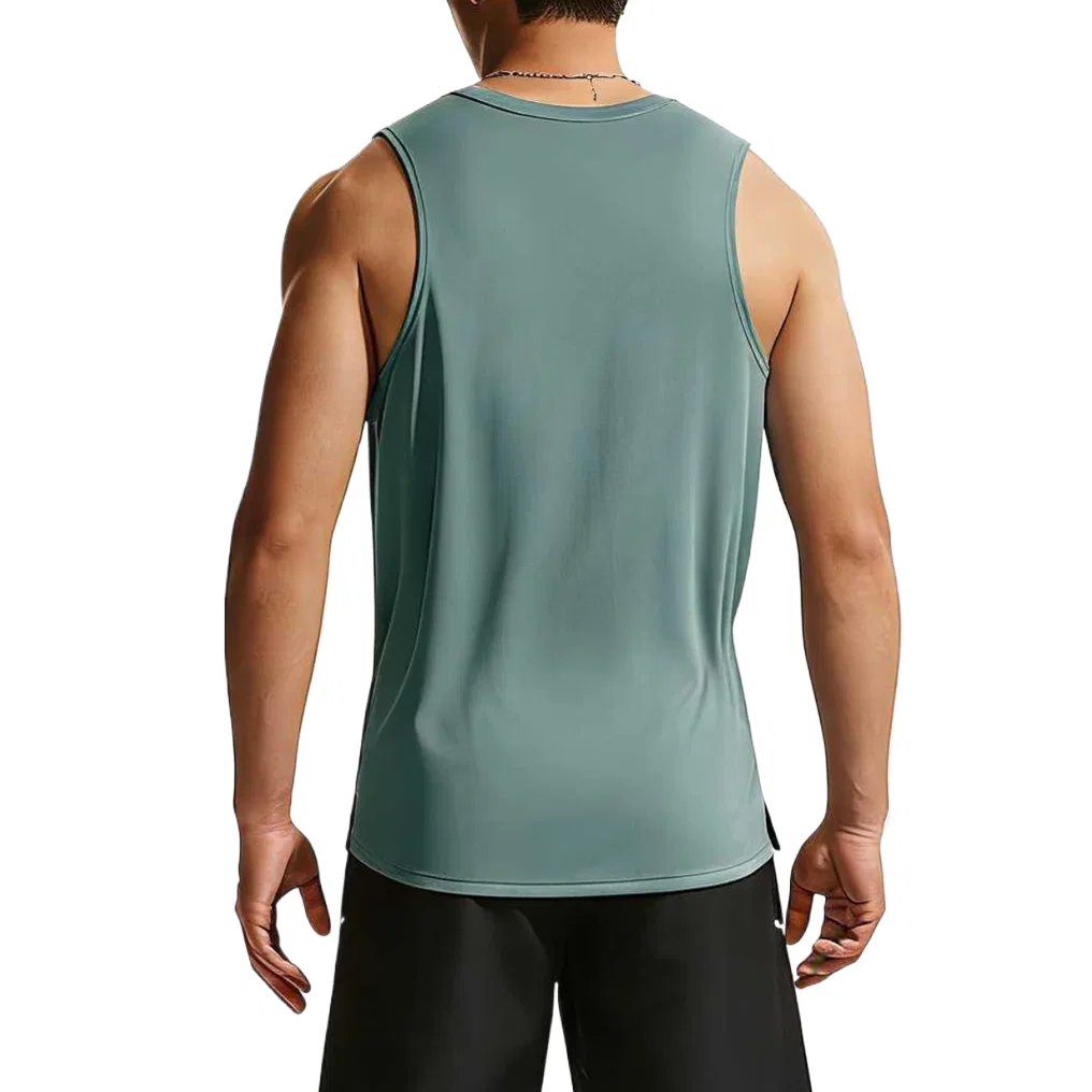 Мужская беговая майка DRI FIT MILER Nike, Mineral Slate Blue — фото 3