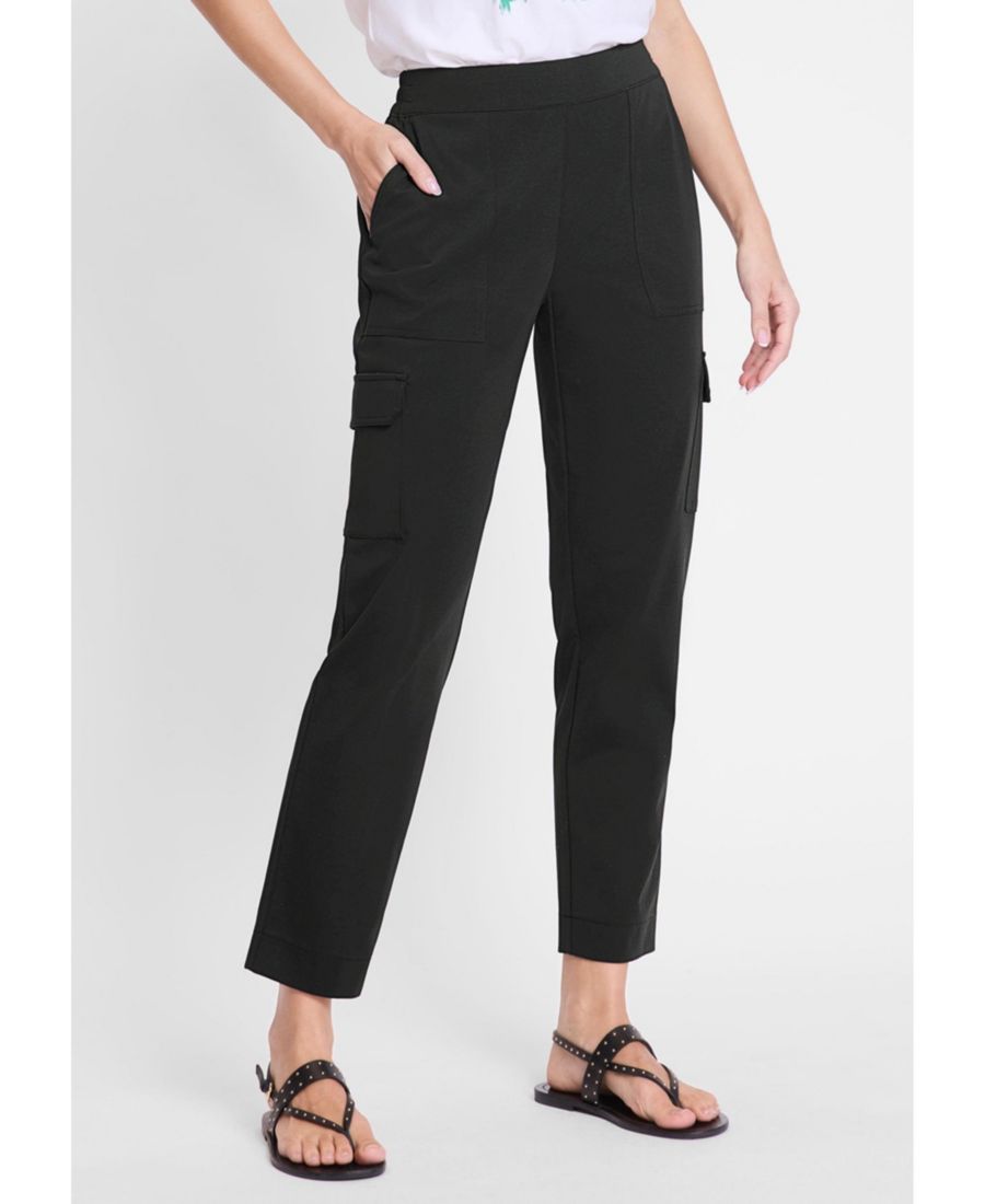 

Женские укороченные прямые брюки-карго Mona Fit Olsen, Black