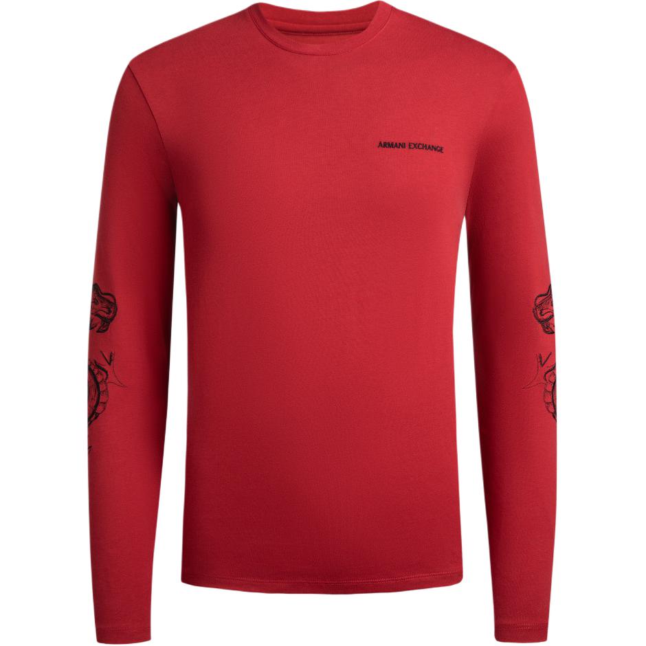 

ARMANI EXCHANGE AE SS24 футболка мужская red, Красный, ARMANI EXCHANGE AE SS24 футболка мужская red