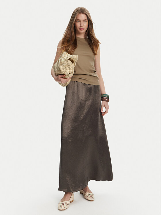 Трапециевидная юбка стандартный крой Nuevo 2516101028 Max Mara, зеленый — фото 2