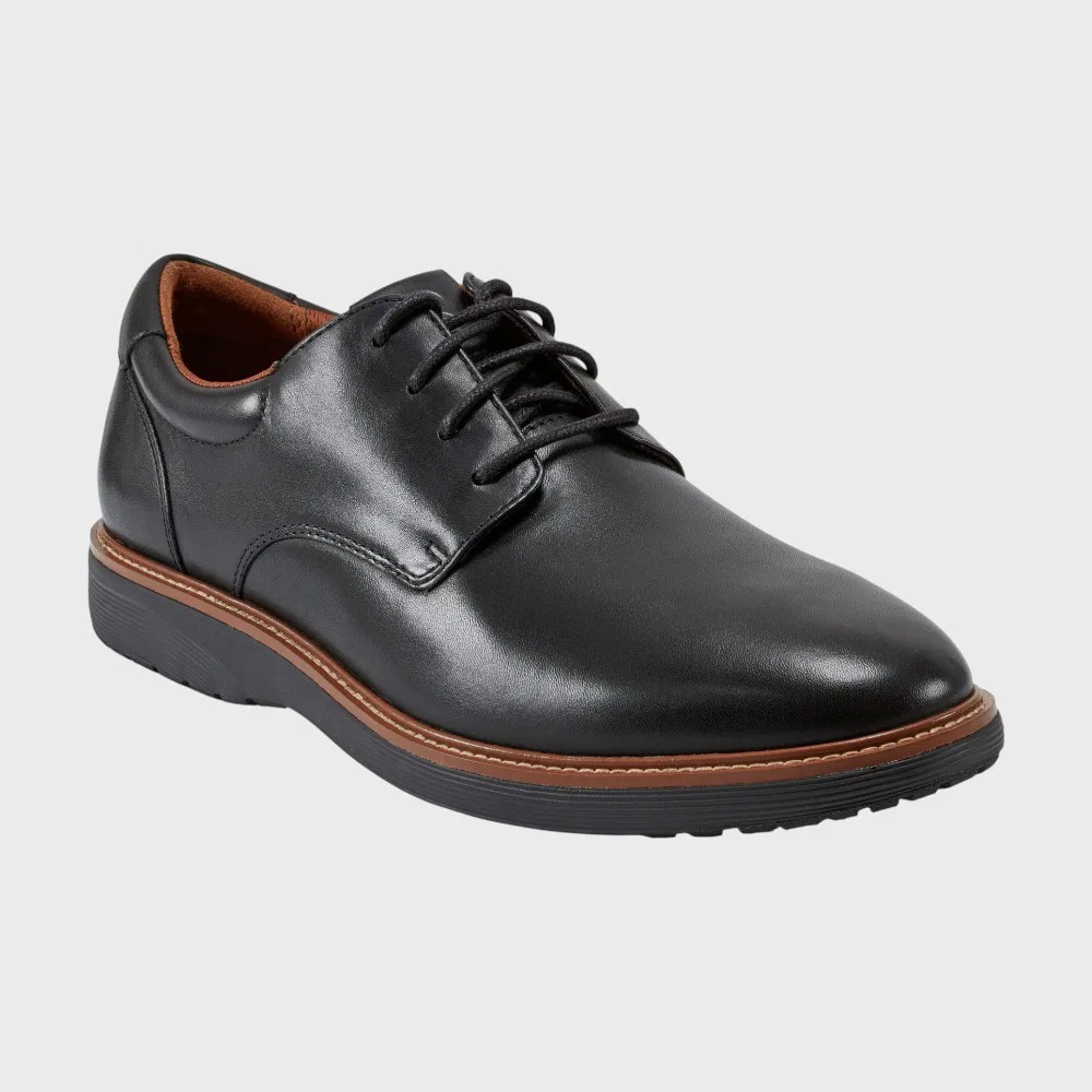 Мужские чёрные дерби с простым мысом Cacey от Rockport
