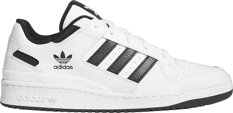 

Мужские низкие классические кроссовки Adidas Forum Low, белый/черный