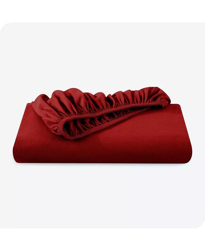 

Простыня King из хлопковой фланели на подкладке Bare Home, красный