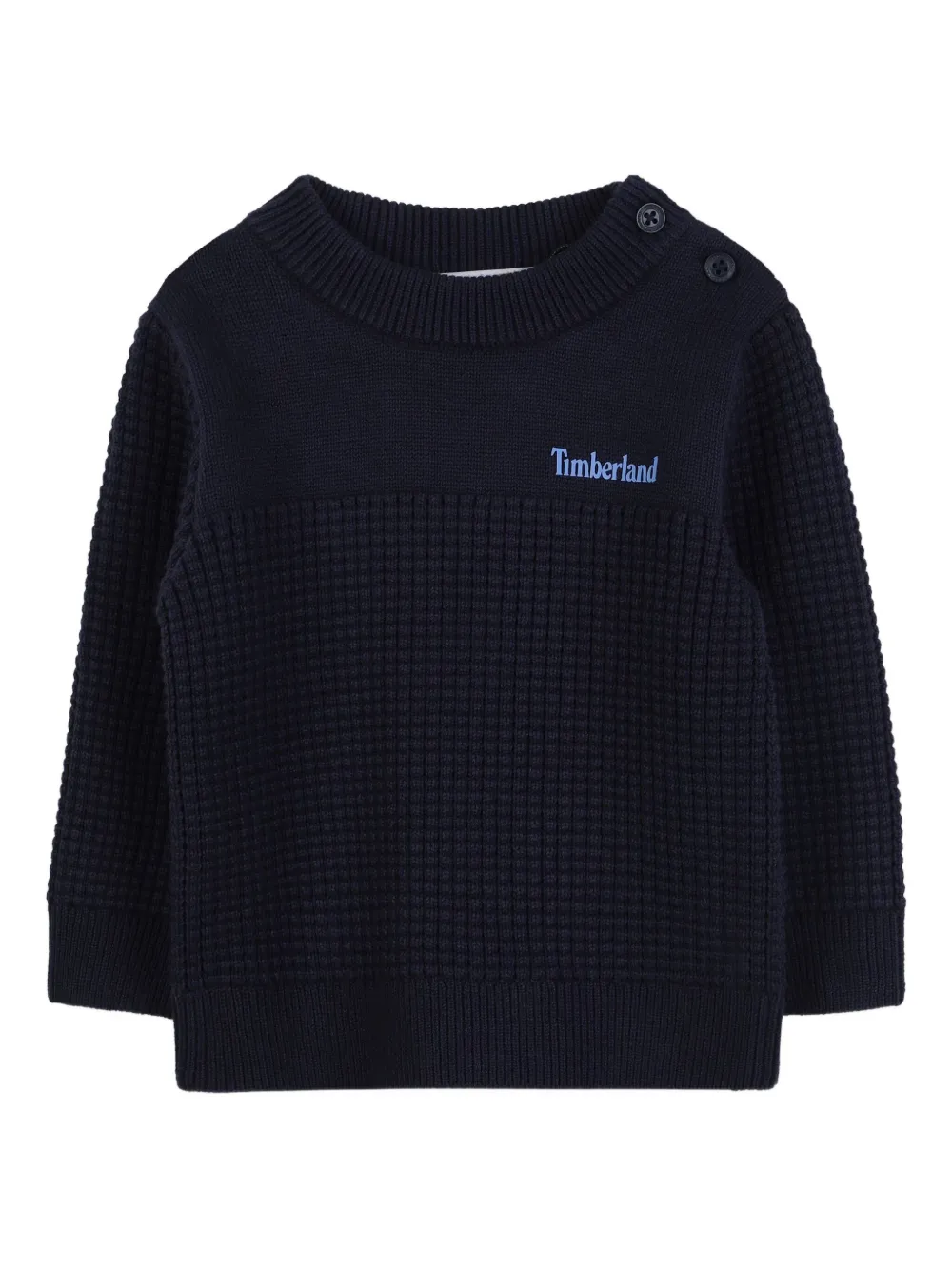 

Свитер вафельной вязки Timberland Kids, синий