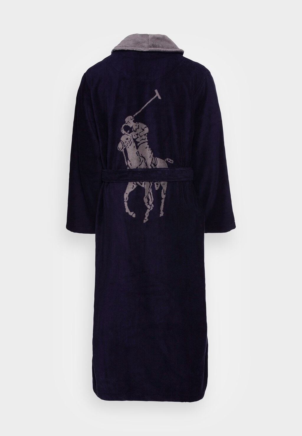 Халат COTTON TERRY ROBE Polo Ralph Lauren, цвет cruise navy museum grey collar — фото 2