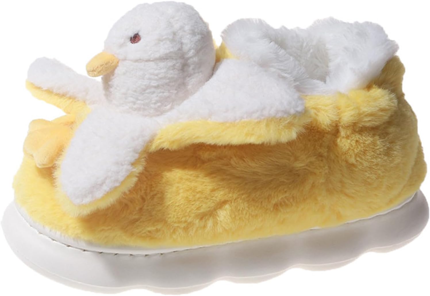 

Милые мягкие плюшевые теплые тапочки на Хэллоуин для женщин и мужчин, пушистые уютные домашние тапочки с закрытой пяткой, хлопковые тапочки с животными, забавные меховые тапочки для спальни Angelgift, Duck