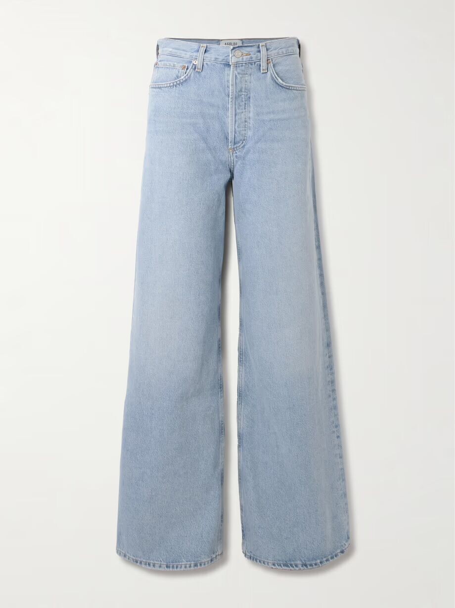 

Джинсы широкого кроя с завышенной талией Dame Agolde, цвет Light denim