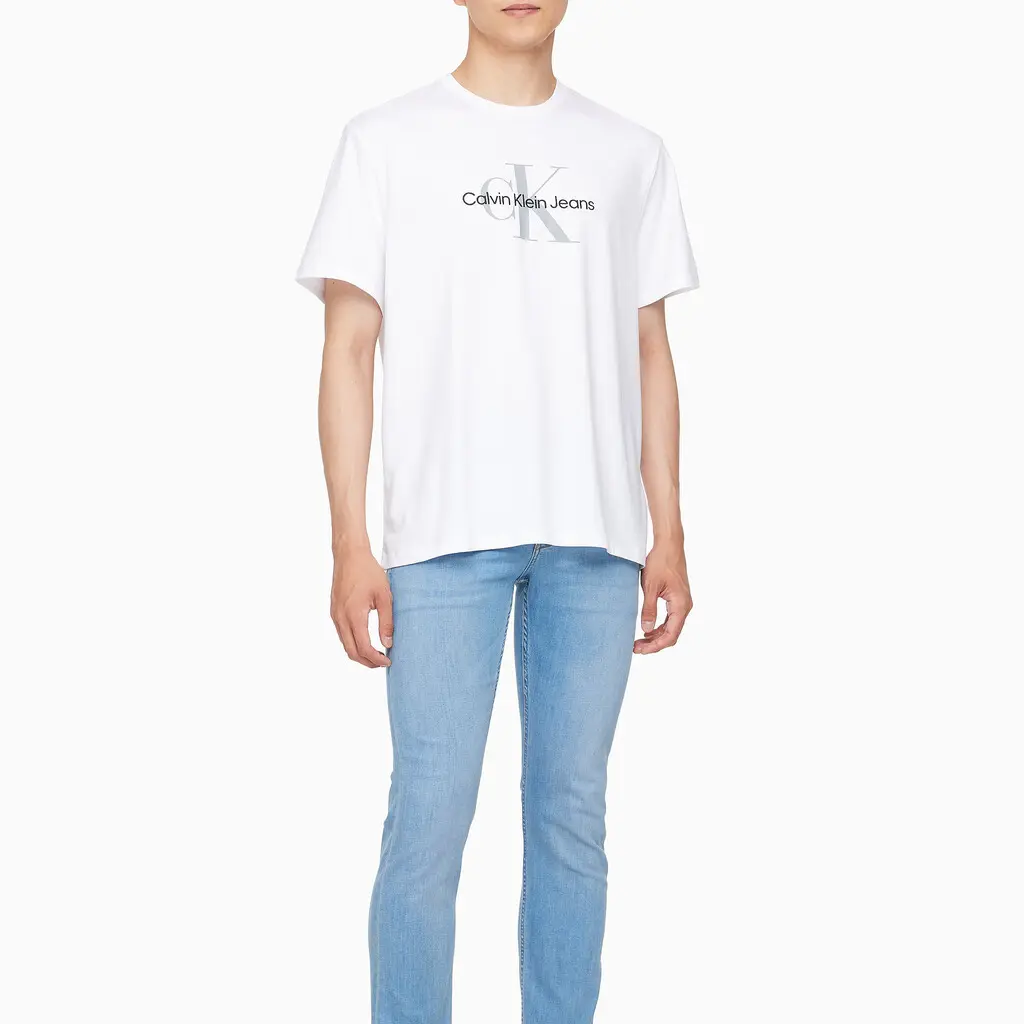 Футболка CALVIN KLEIN мужская белая — фото 4
