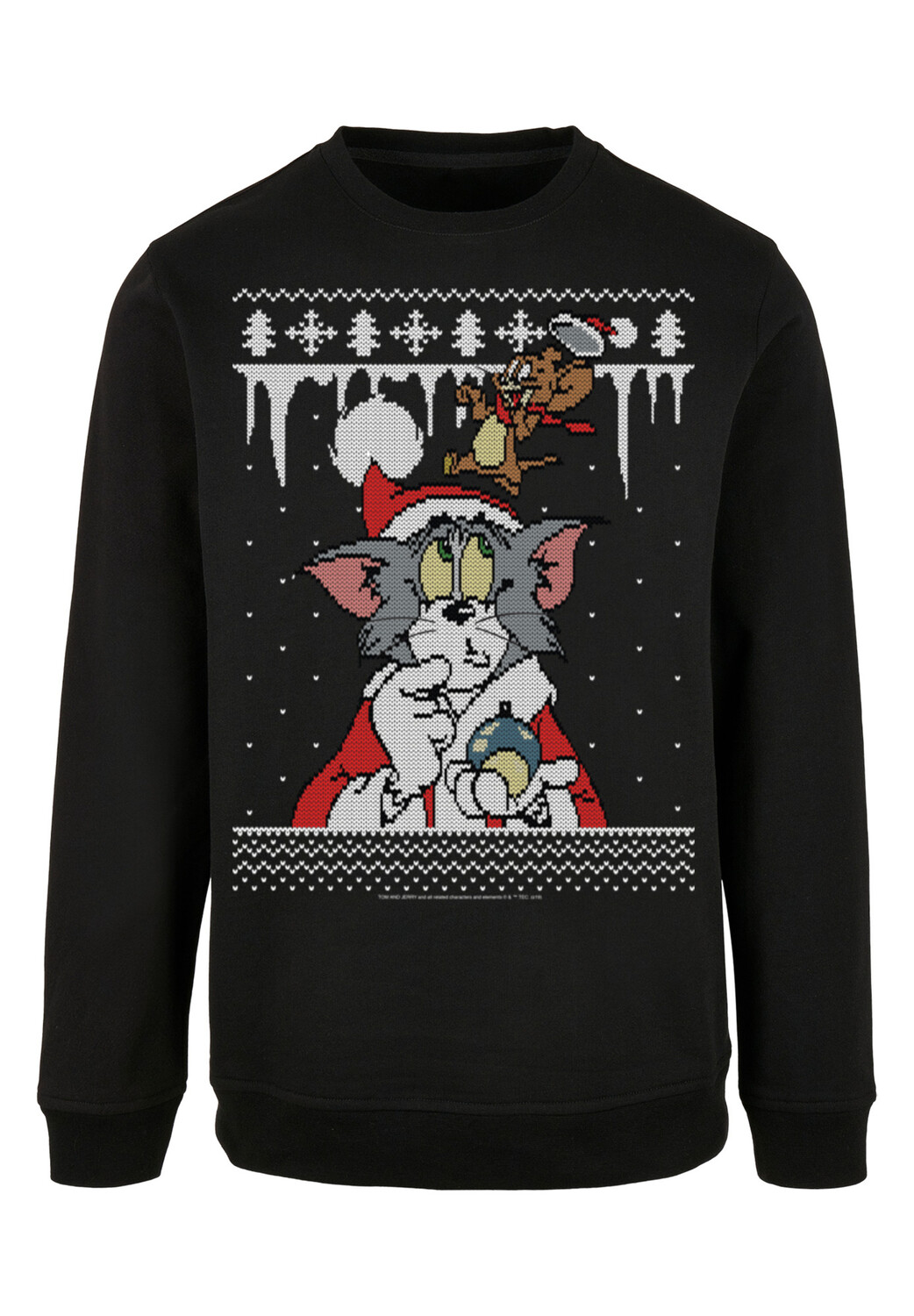 

Пуловер F4NT4STIC Sweatshirt Tom und Jerry Christmas Weihnachten Fair Isle, черный