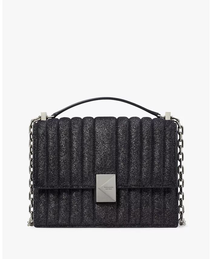 

Сумка через плечо из стеганой блестящей замши Deco kate spade new york