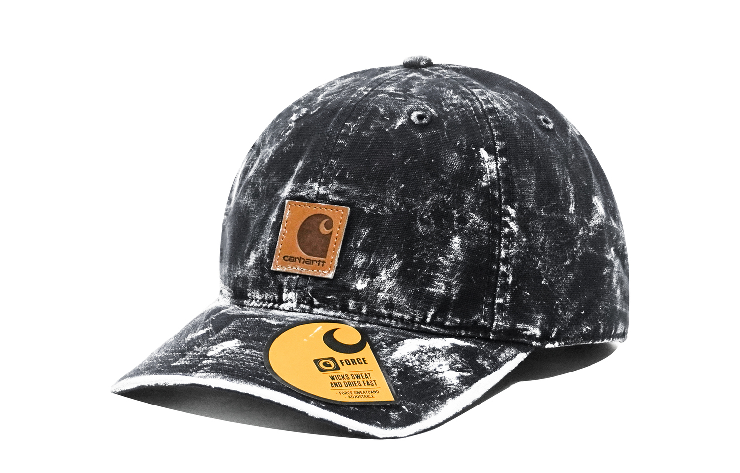 

Carhartt Хлопковая бейсболка унисекс черная, Black