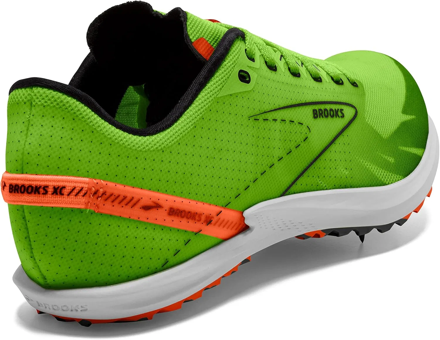 Мужские кроссовки Brooks Draft Xc, Green Gecko Red Orange White — фото 4