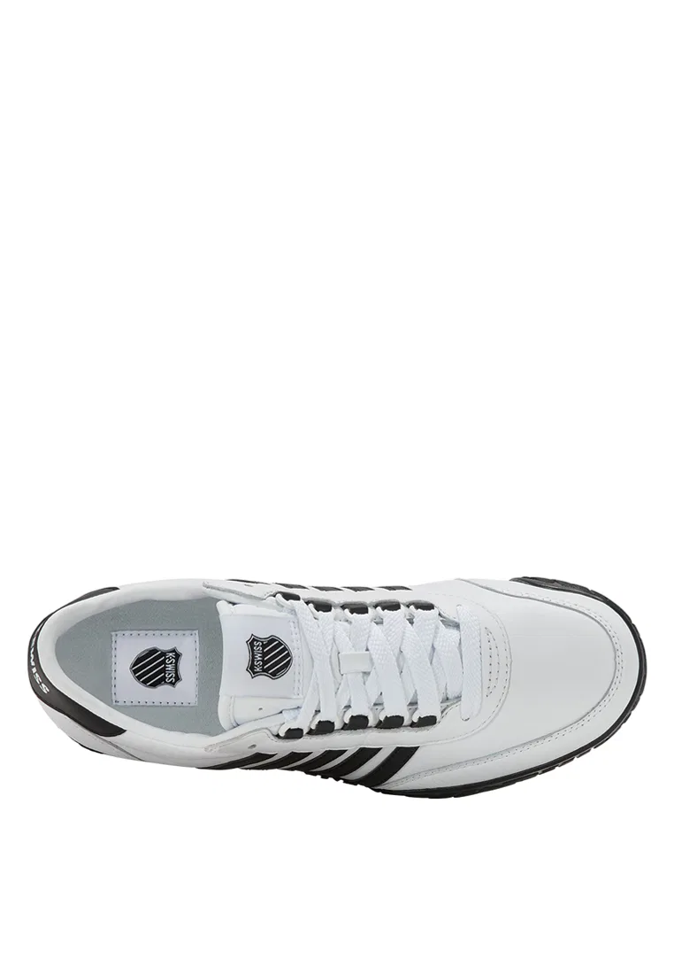 Кроссовки мужские, кожаные, винтажные K-Swiss, белый/черный — фото 3