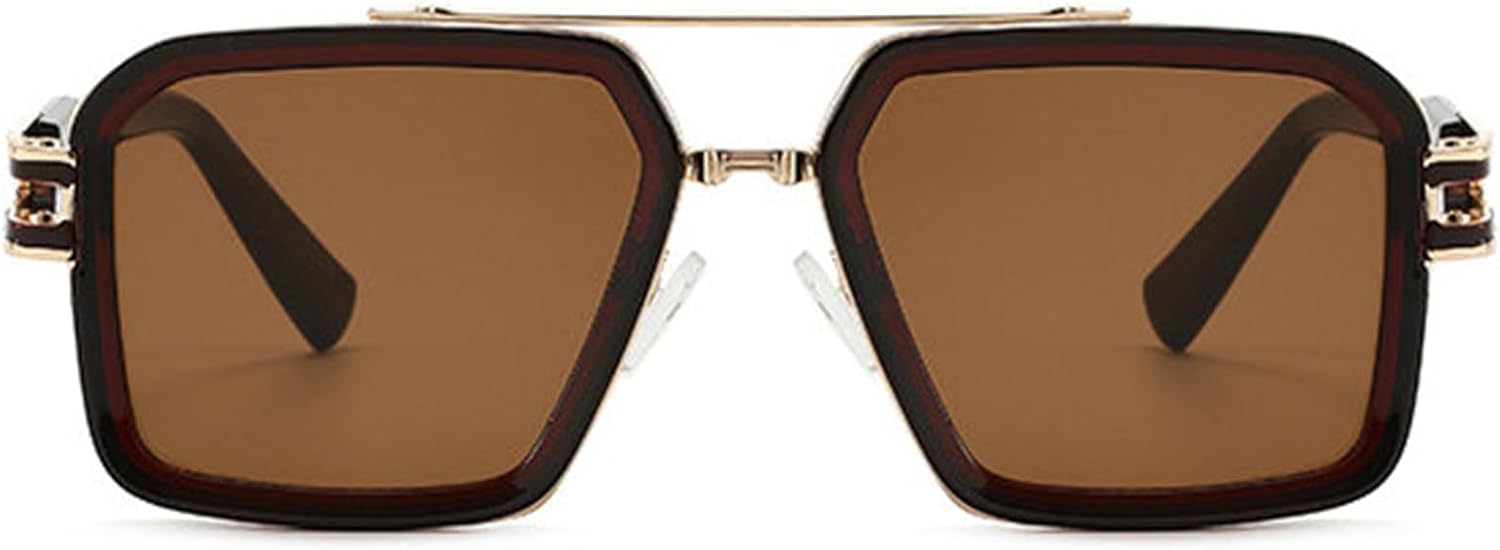 

Солнцезащитные очки Willochra Retro Oversized Square Pilot для женщин, классическая металлическая оправа, градиентные солнцезащитные очки, модные мужские очки UV400, C6