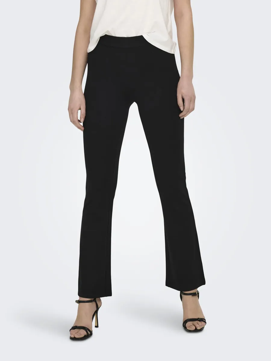 

Брюки JDY с вырезом "JDYPRETTY FLARE PANT JRS NOOS", черный