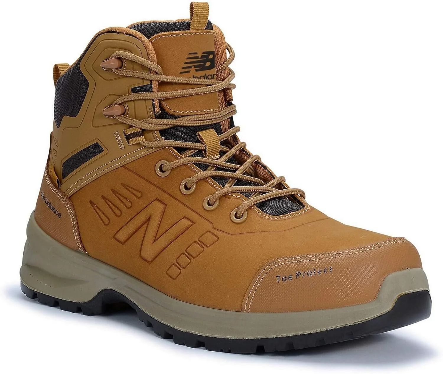 Мужские рабочие ботинки New Balance Calibre с композитным носком - EH, PR, противоскользящие кожаные защитные туфли для промышленности и строительства — фото 3