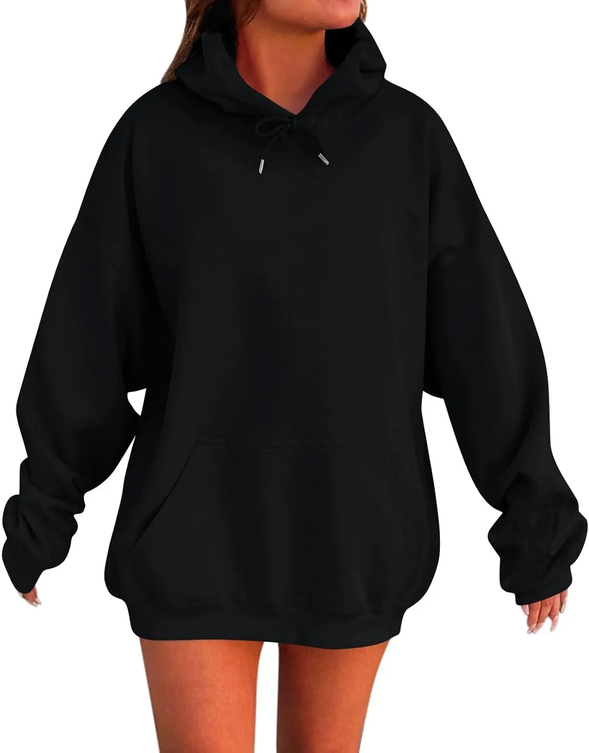 

Kenvina худи для женщин Casual Oversized с длинными рукавами и карманами