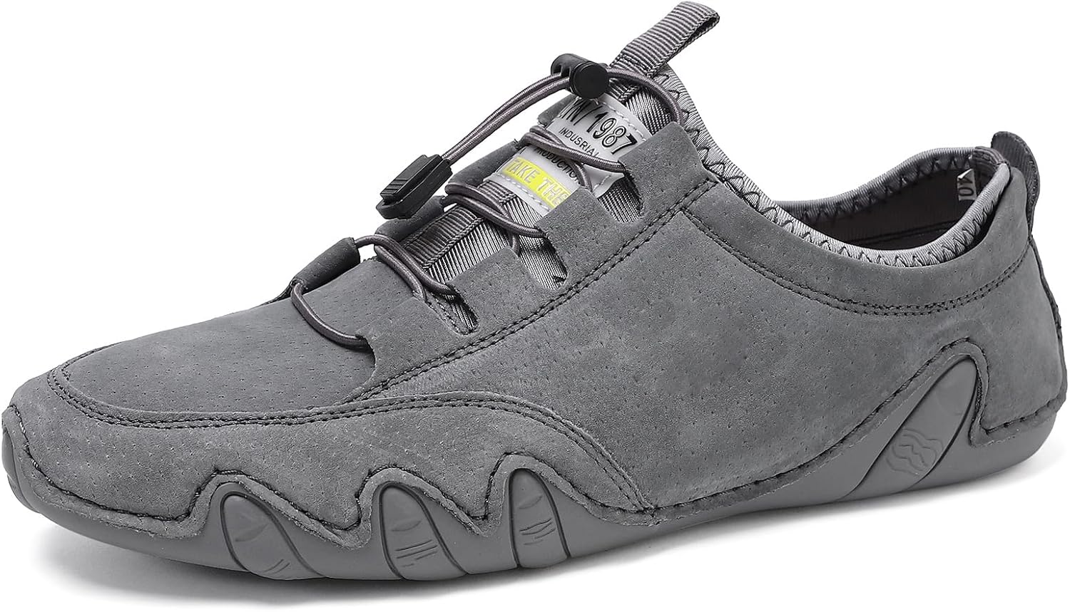 

Мужские повседневные туфли-кроссовки лоферы для комфорта при ходьбе, для работы, офиса и делового стиля Hhhchpm, серый