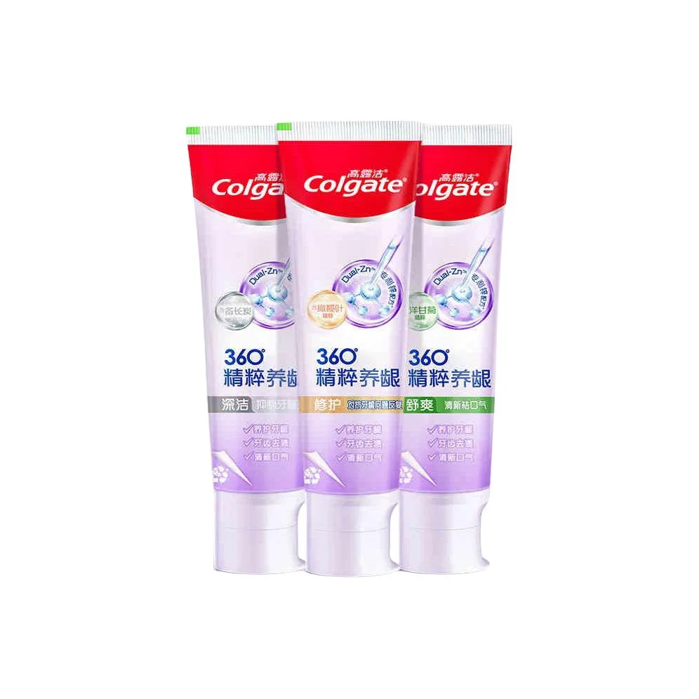Зубная паста с гиалуроновой кислотой для ухода за деснами COLGATE, Deep Clean Toothpastes 120ml+Healing Toothpastes 120ml+Refreshing Toothpastes 120ml