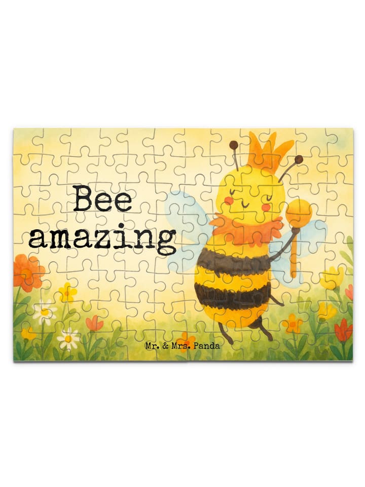 

Mr. & Mrs. Panda Дизайн «Король пчел-головоломок» с надписью белого цвета