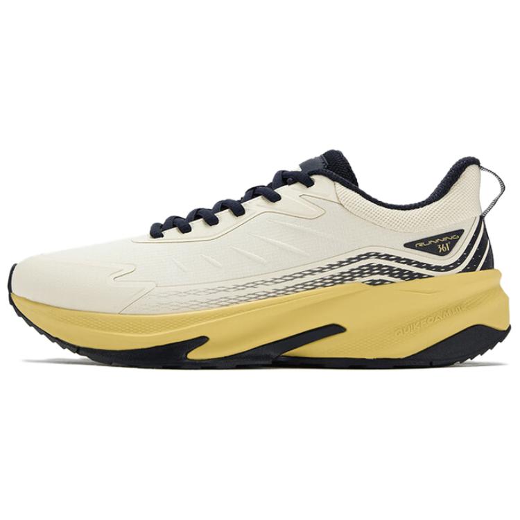 

Slip Resistant Coverage низкие повседневные кроссовки для бега мужские 361°, бежевый желтый