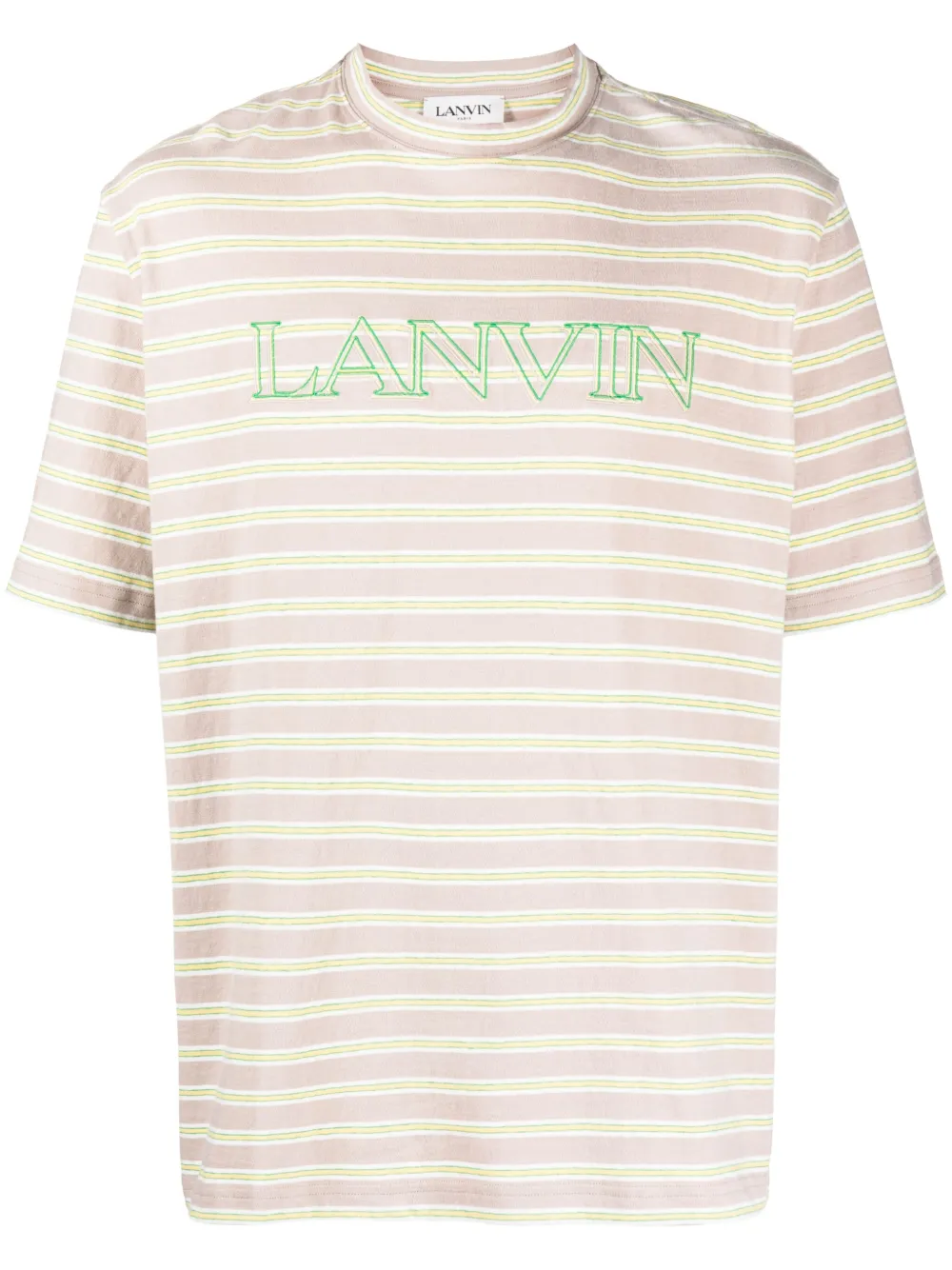 

Футболка с вышитым логотипом Lanvin, коричневый