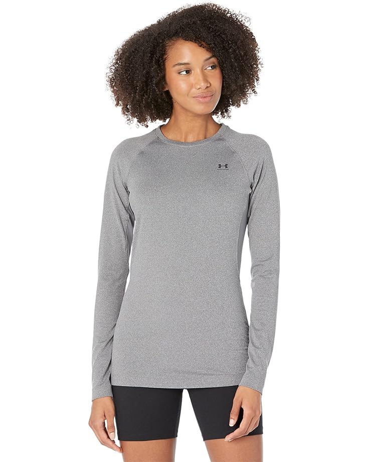 

Футболка Under Armour Authentics Long Sleeves Crew Neck, цвет Charcoal Light Heather/Black