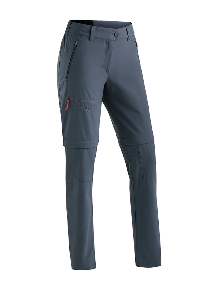 

Функциональные брюки Nata на молнии антрацитового цвета Maier Sports