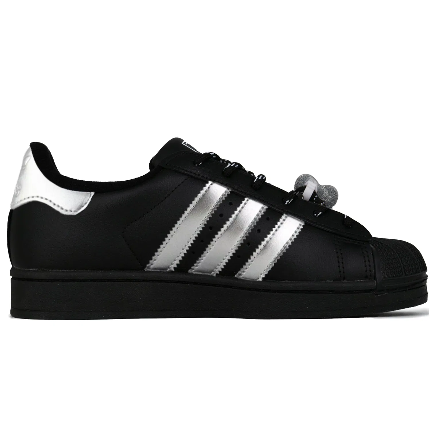 Кроссовки детские для скейтбординга Superstar 2 Alice's Adventures In Wonderland Leather Low top Black White Adidas Originals — фото 3
