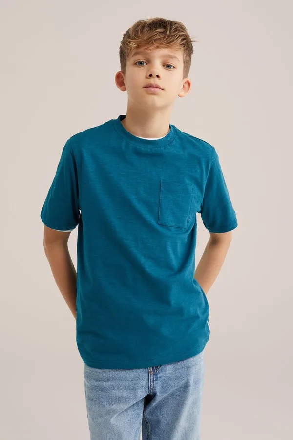 Базовая футболка blue ridge We Fashion, Green Blue