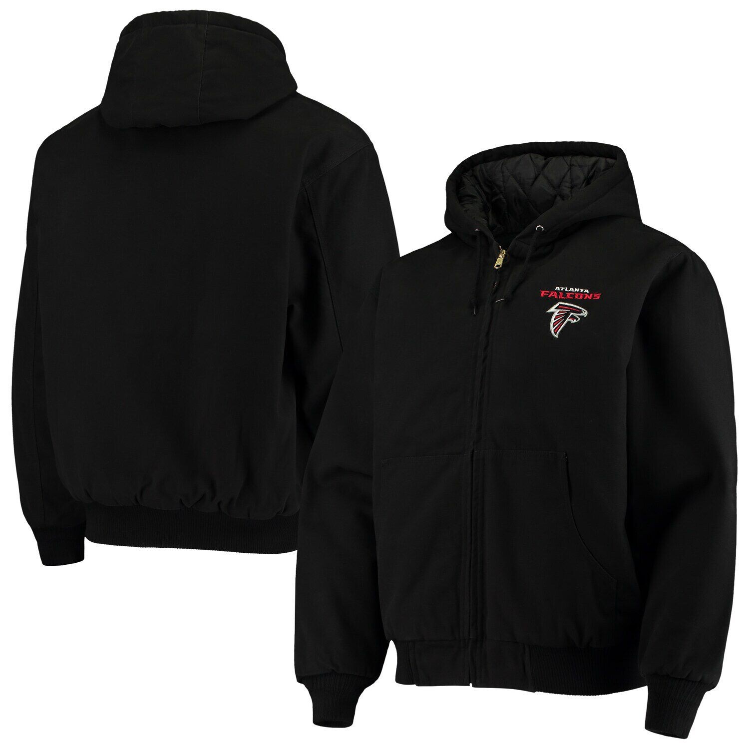 

Мужская черная хлопковая парусиновая куртка с капюшоном Dunbrooke Atlanta Falcons Dakota, Черный, Мужская черная хлопковая парусиновая куртка с капюшоном Dunbrooke Atlanta Falcons Dakota