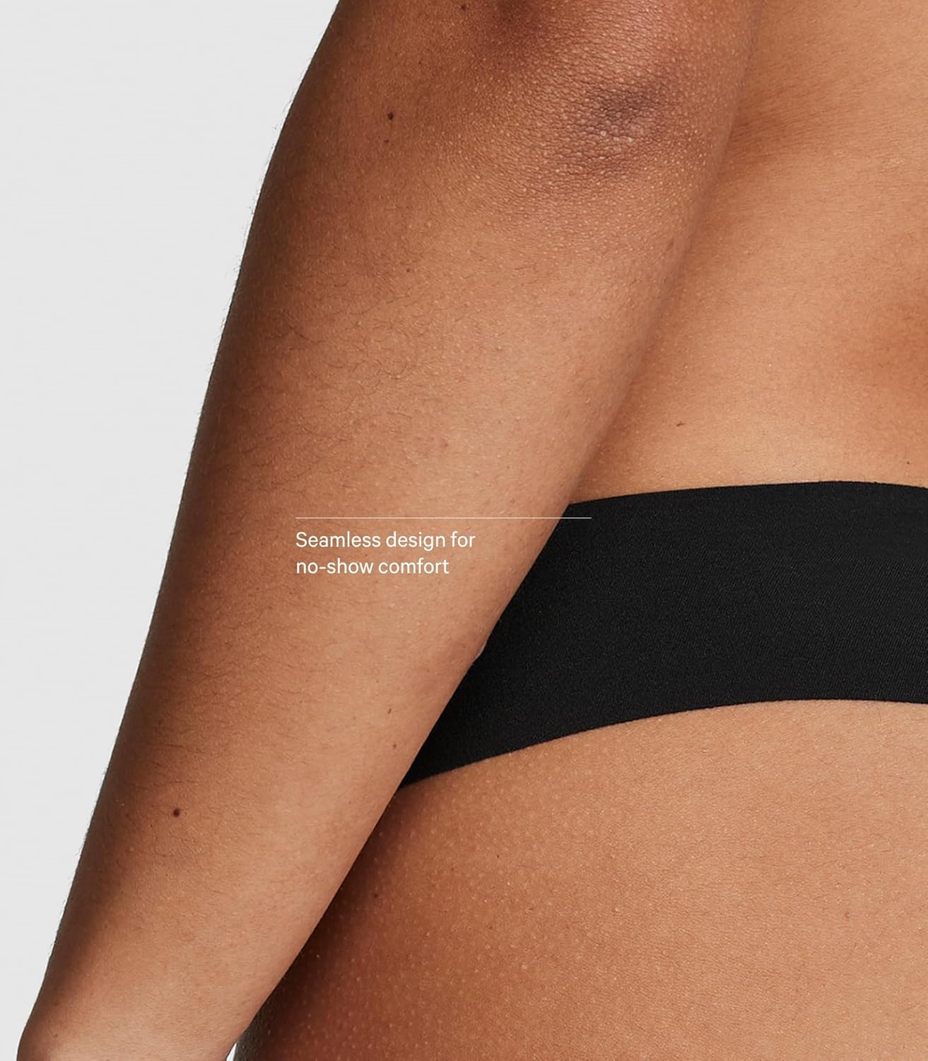 Комплект трусов Victoria's Secret PINK Women's No Show Thong Underwear, 5 предметов, мультиколор — фото 3