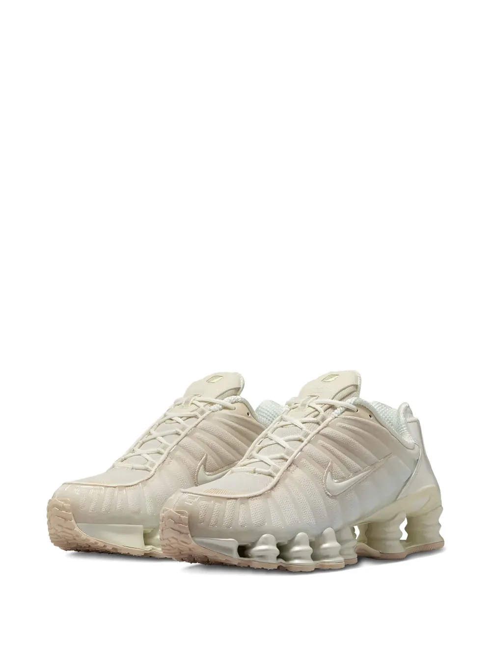 Кроссовки Shox TL Pearl White Nike, белый — фото 2