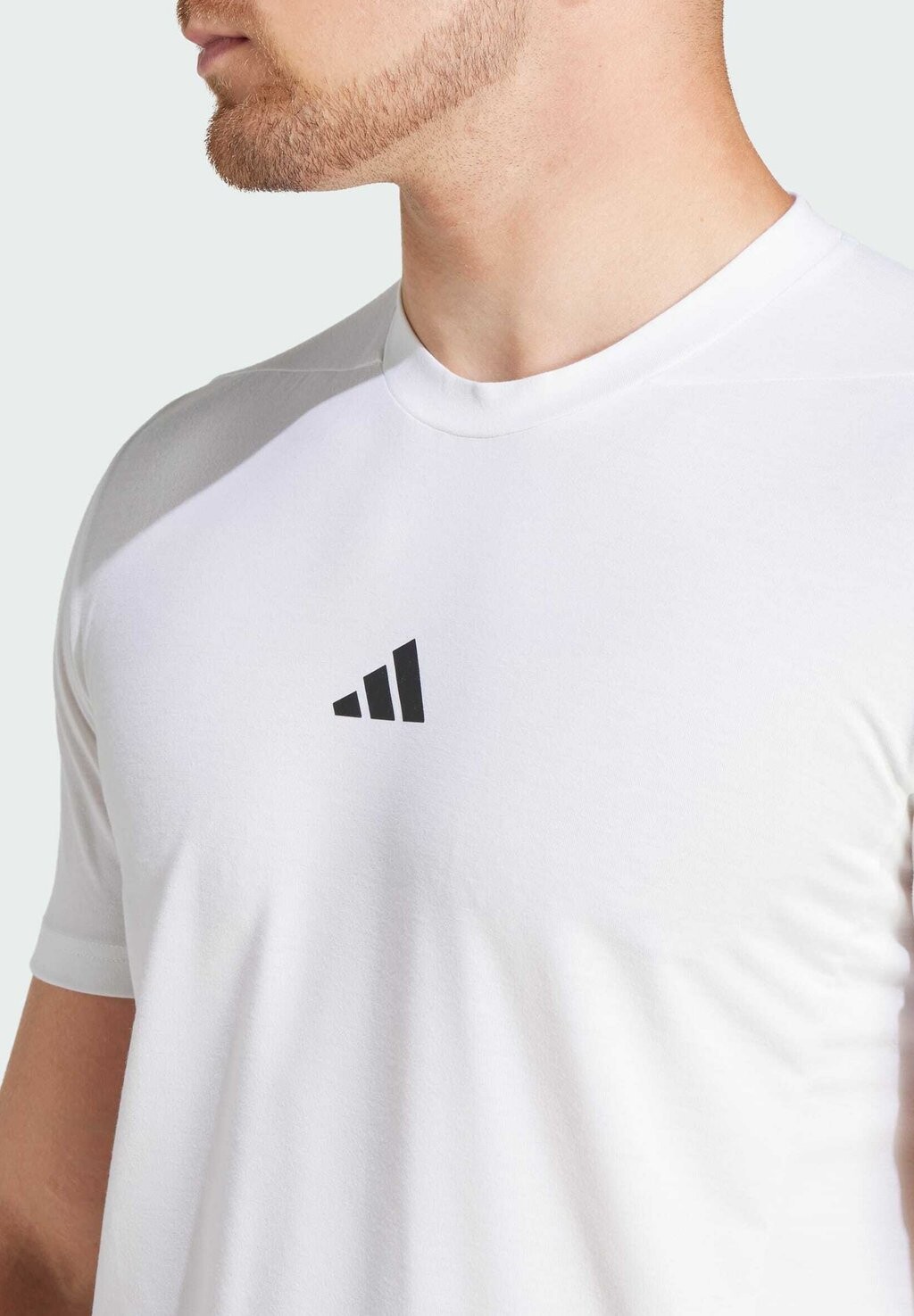 Спортивная футболка Designed For Training Workout Tee Adidas, белый — фото 3