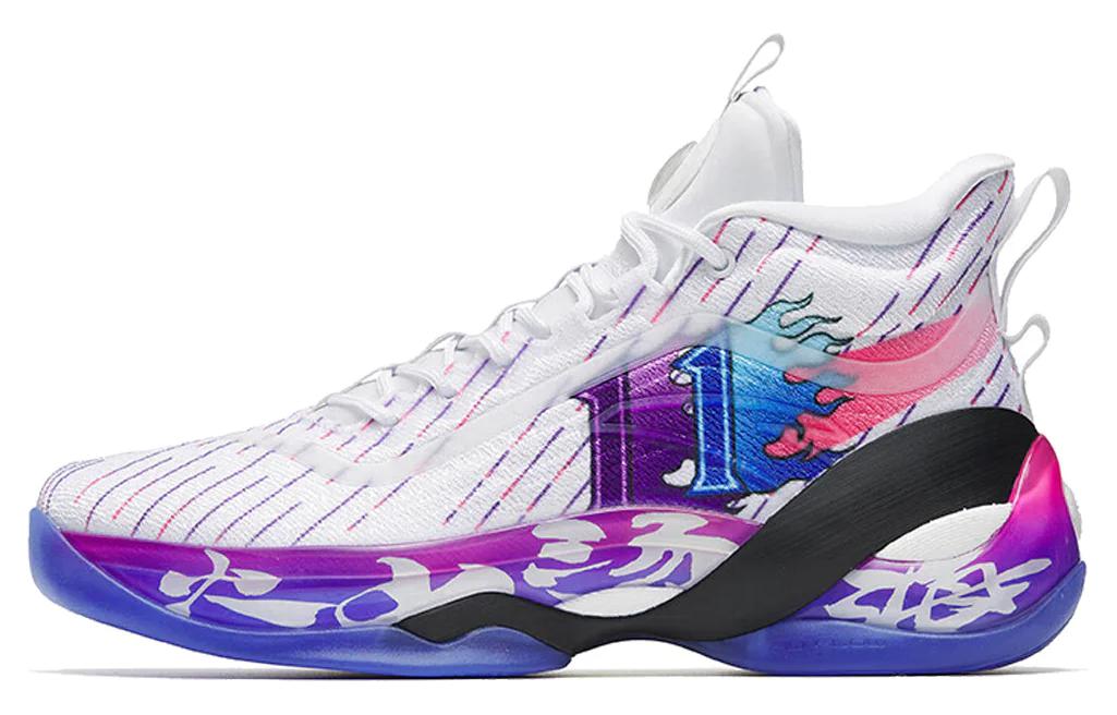 

ANTA KT7 KT7 Покрытие Поддержка Высокие Баскетбольные Кроссовки Мужские Белые Фиолетовые Распродажа