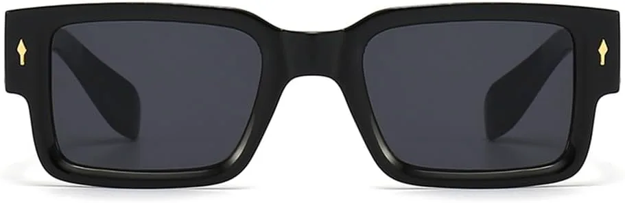 

Солнцезащитные очки UV400 Rivet с широкими дужками в стиле панк для женщин и мужчин, для занятий спортом на открытом воздухе, бега и верховой езды UYPTK, Coffee